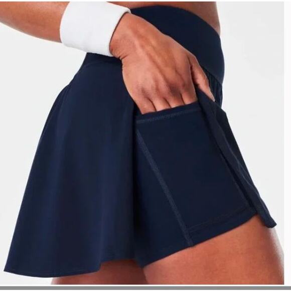 Spanx Women's Get Moving Skort 17" Skirt NWT 189 Navy Blue Sz XS - Picture 5 of 13